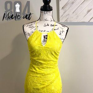 GUESS Citron Lace Dress